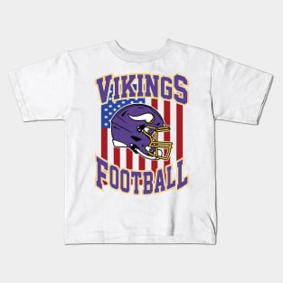 Retro Vikings Football Kids T-Shirt